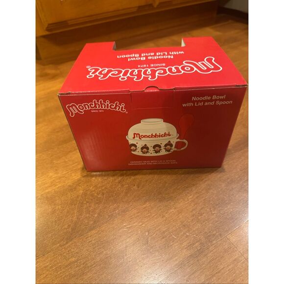 new Monchhichi noodle bowl with lid and spoon - Picture 3 of 5